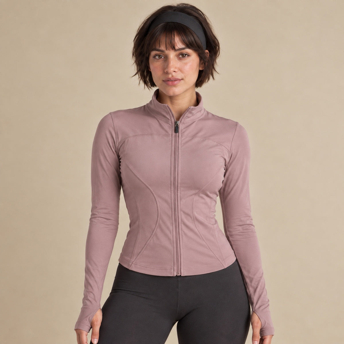Fitted Zip-Front Jacket