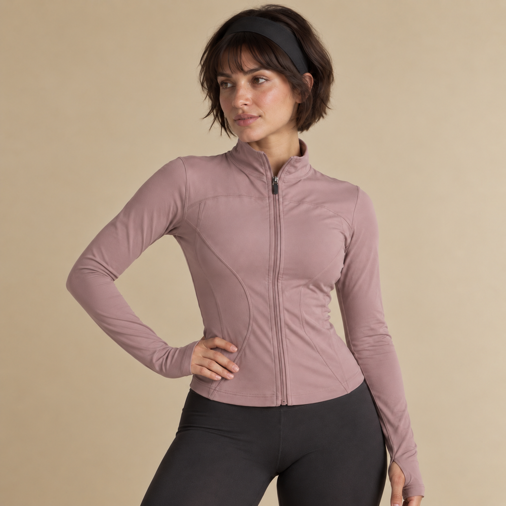 Fitted Zip-Front Jacket